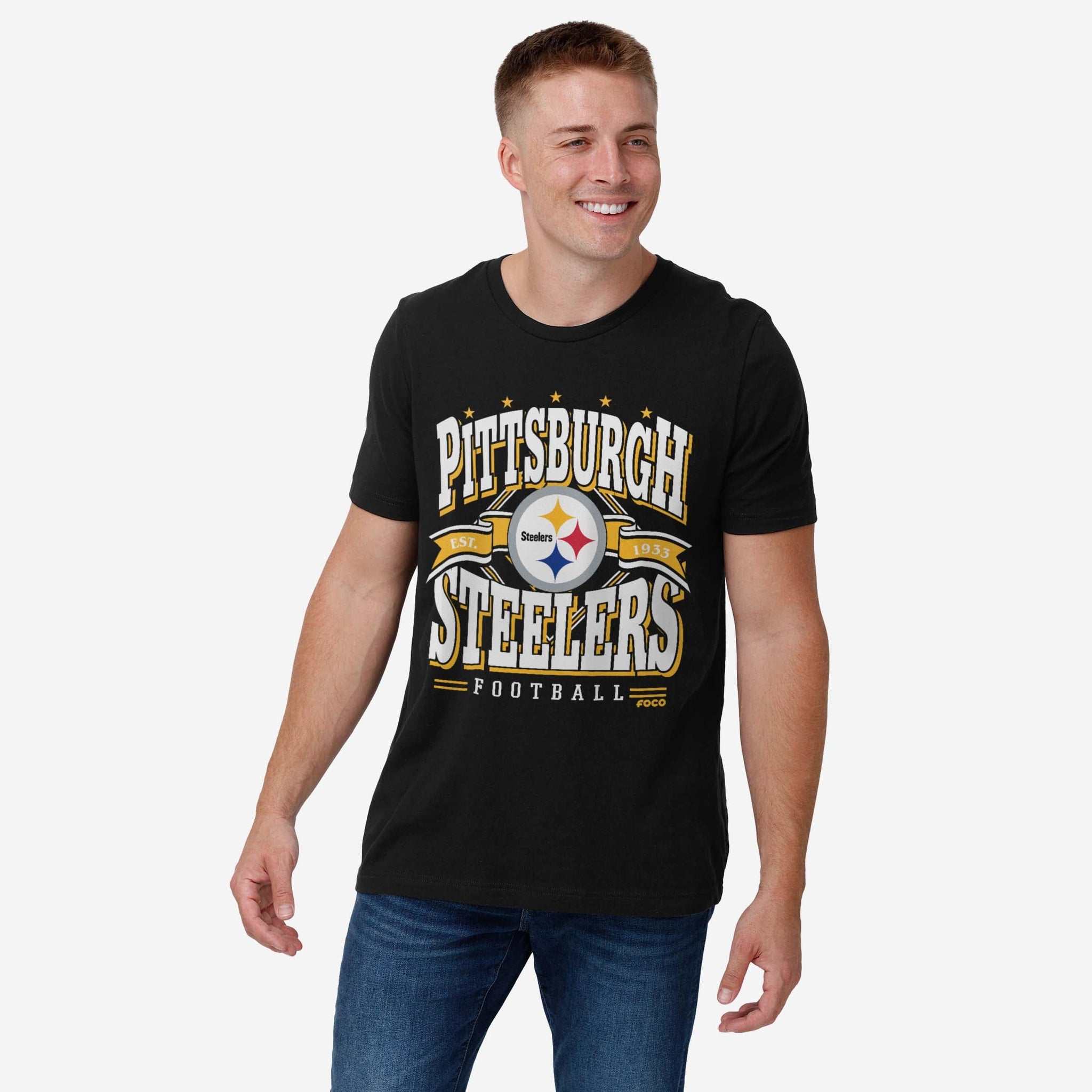 Pittsburgh Steelers Established Banner T-Shirt