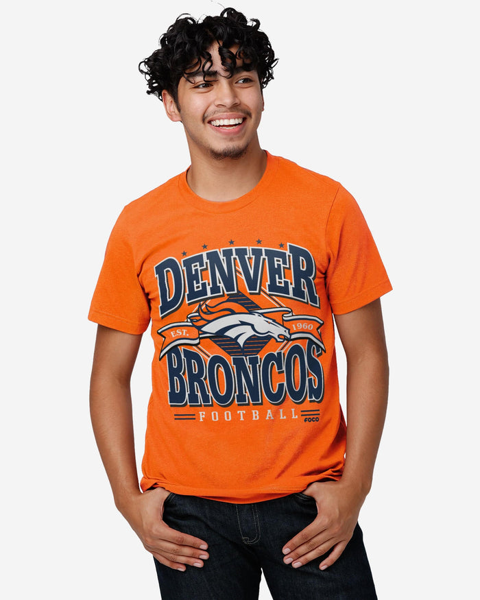 Denver Broncos Established Banner T-Shirt FOCO - FOCO.com