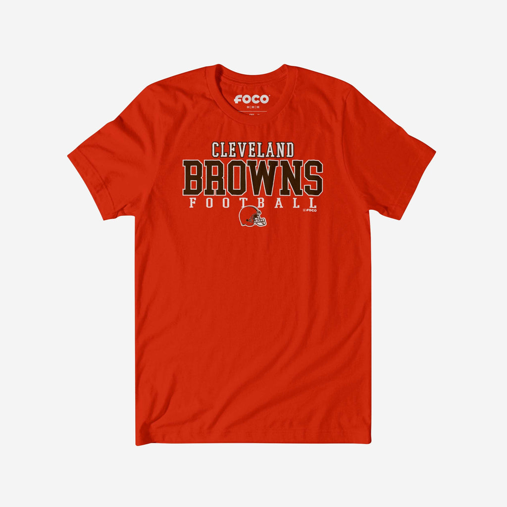 Cleveland Browns Football Wordmark T-Shirt FOCO S - FOCO.com