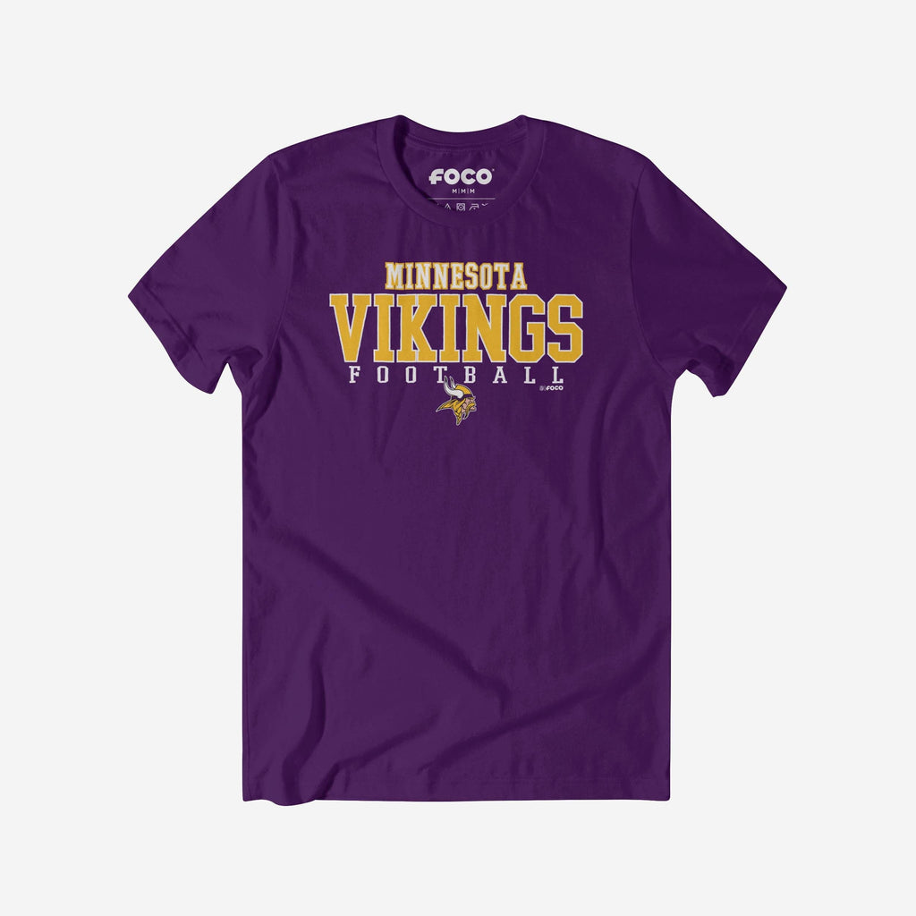 Minnesota Vikings Football Wordmark T-Shirt FOCO S - FOCO.com