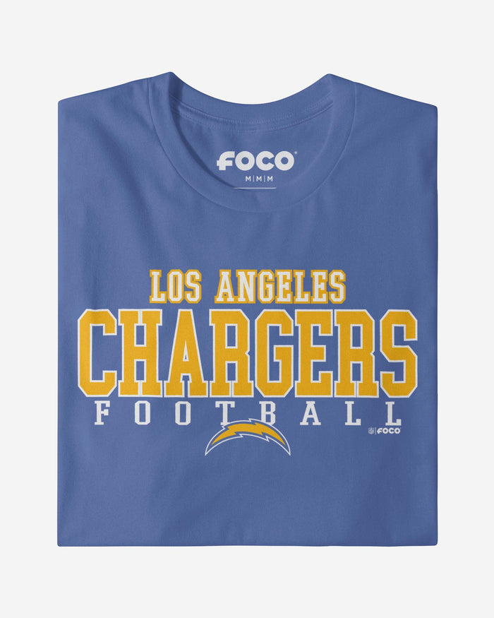 Los Angeles Chargers Football Wordmark T-Shirt FOCO - FOCO.com