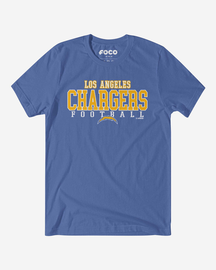 Los Angeles Chargers Football Wordmark T-Shirt FOCO S - FOCO.com