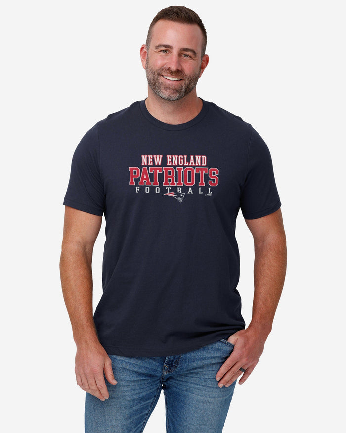 New England Patriots Football Wordmark T-Shirt FOCO - FOCO.com