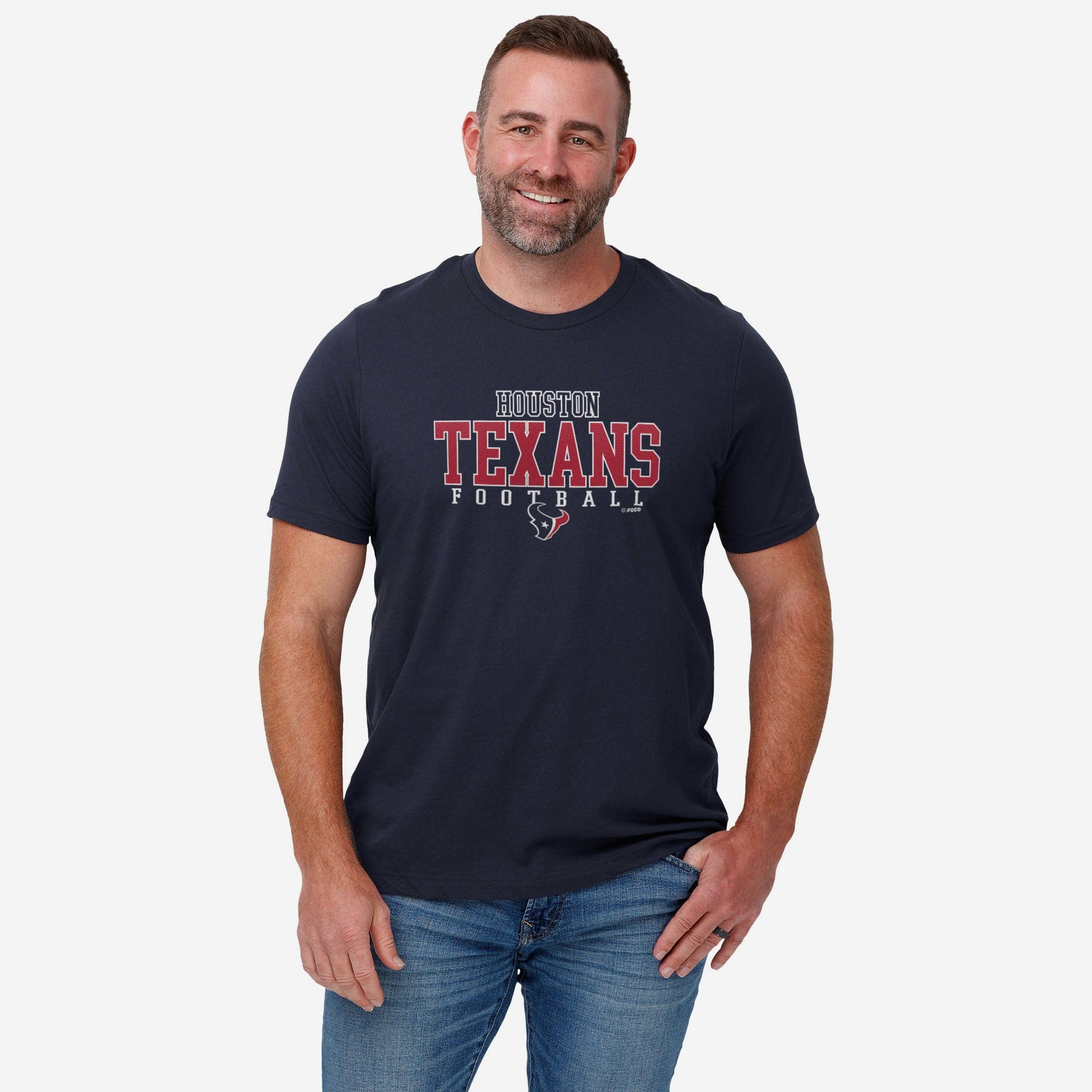 Houston Texans Football Wordmark T-Shirt FOCO