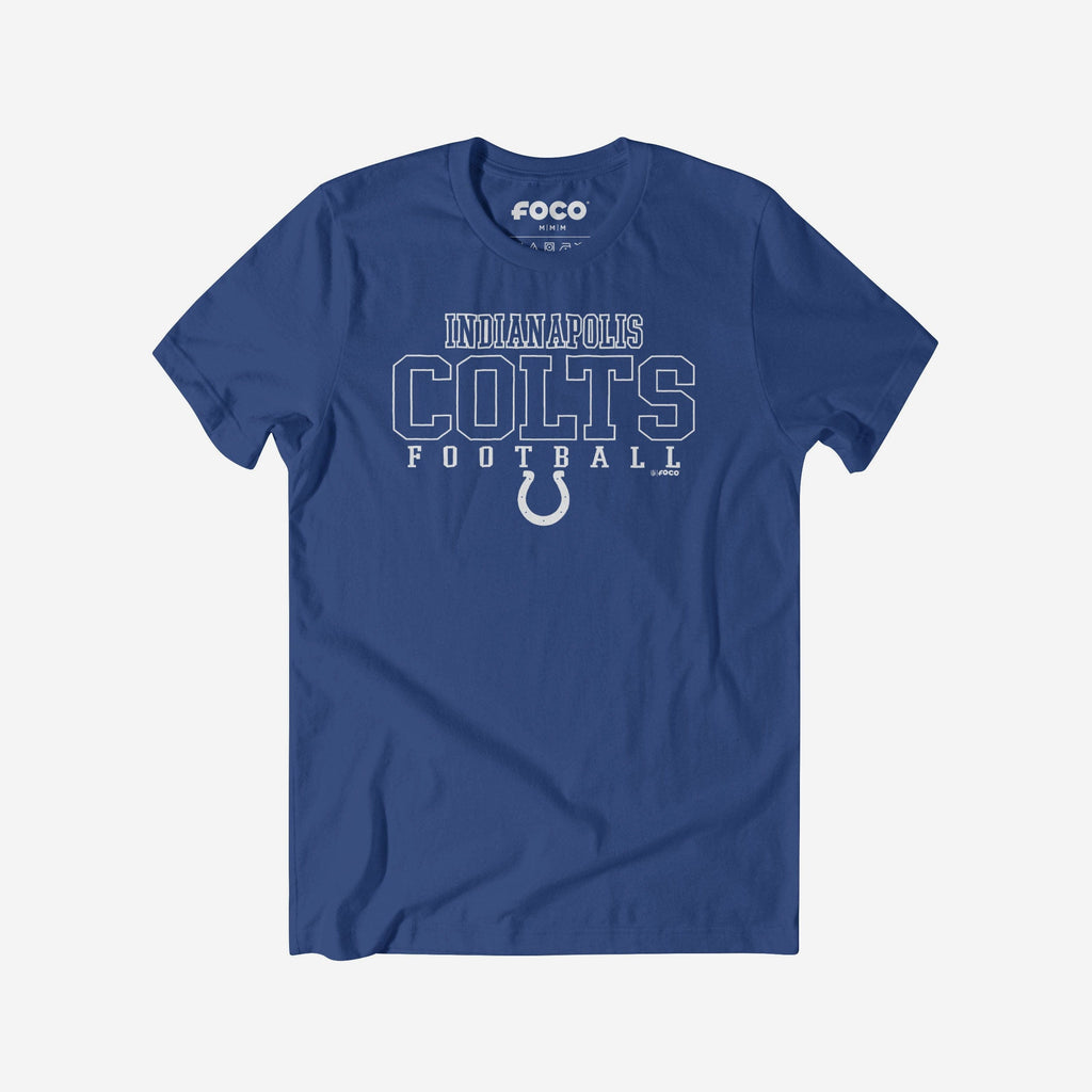 Indianapolis Colts Football Wordmark T-Shirt FOCO S - FOCO.com