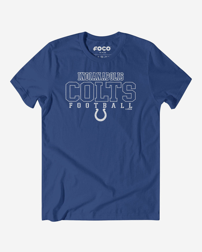 Indianapolis Colts Football Wordmark T-Shirt FOCO S - FOCO.com