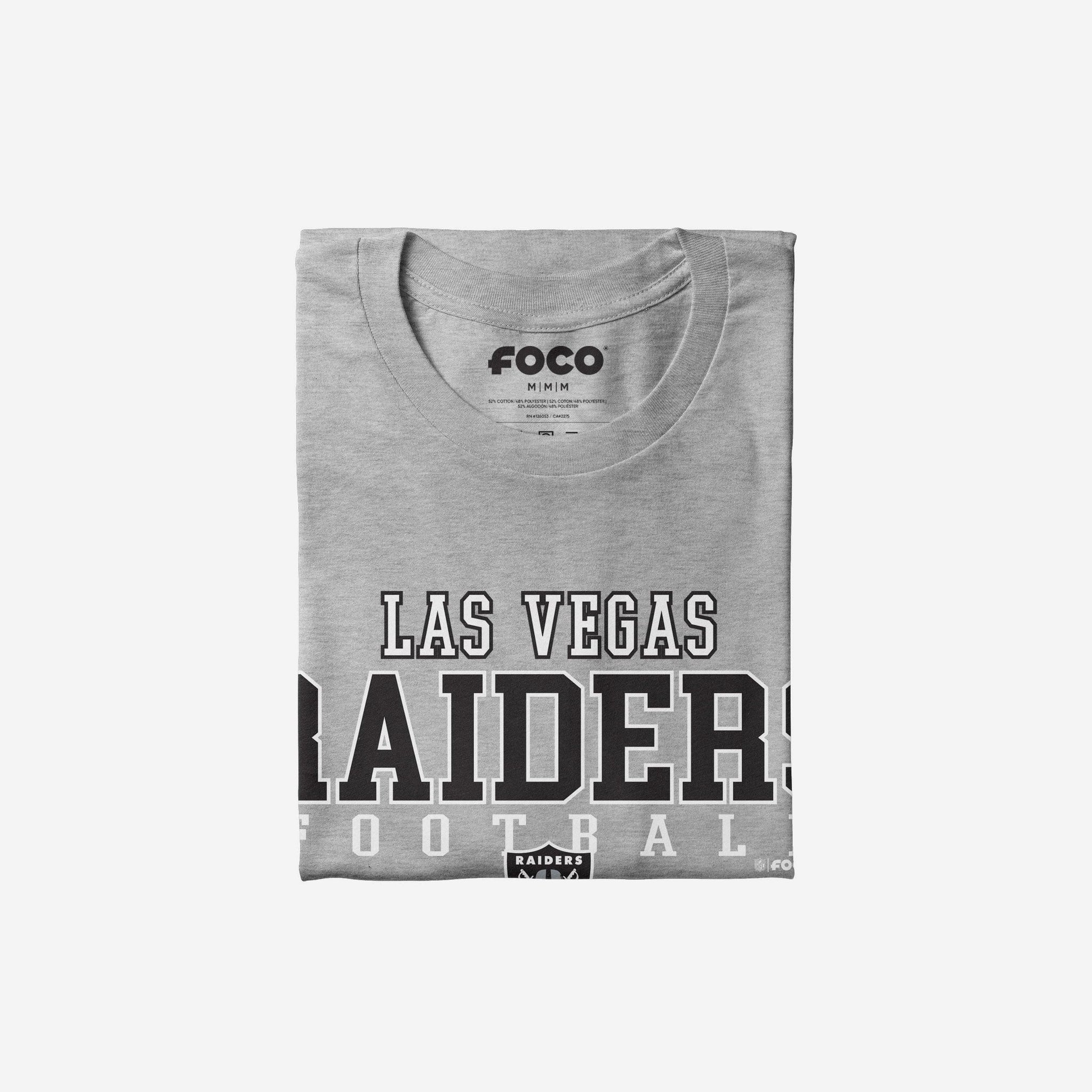FOCO Men's NFL Team Football Wordmark Short Sleeve T-Shirt