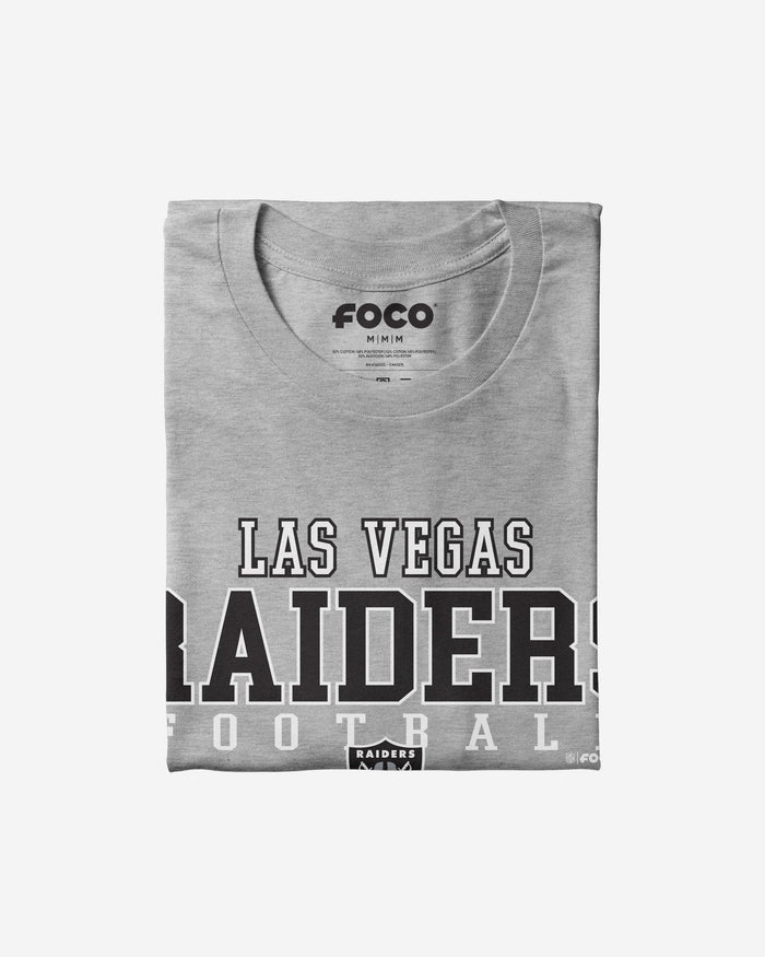 Las Vegas Raiders Football Wordmark T-Shirt FOCO - FOCO.com