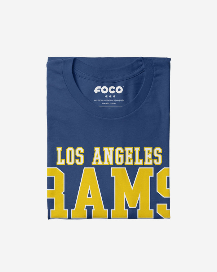 Los Angeles Rams Football Wordmark T-Shirt FOCO - FOCO.com
