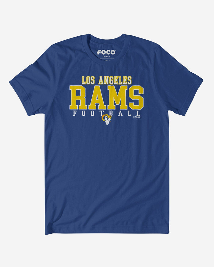 Los Angeles Rams Football Wordmark T-Shirt FOCO S - FOCO.com