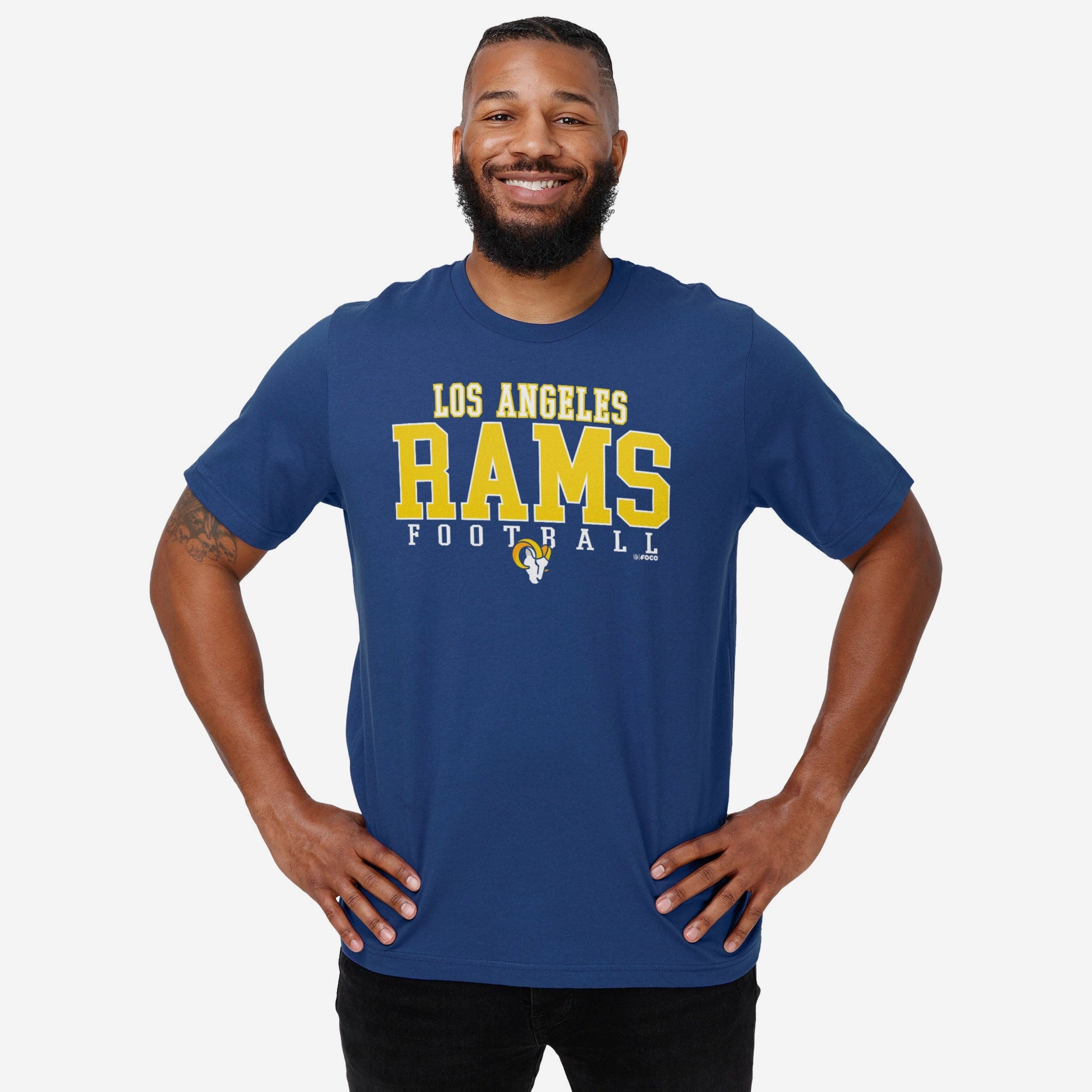 la rams dress shirt Men's Cutter & Buck Powder Blue Los Angeles Rams Throwback Logo Long Sleeve Stretch Oxford Button-Down Shirt Size: Medium