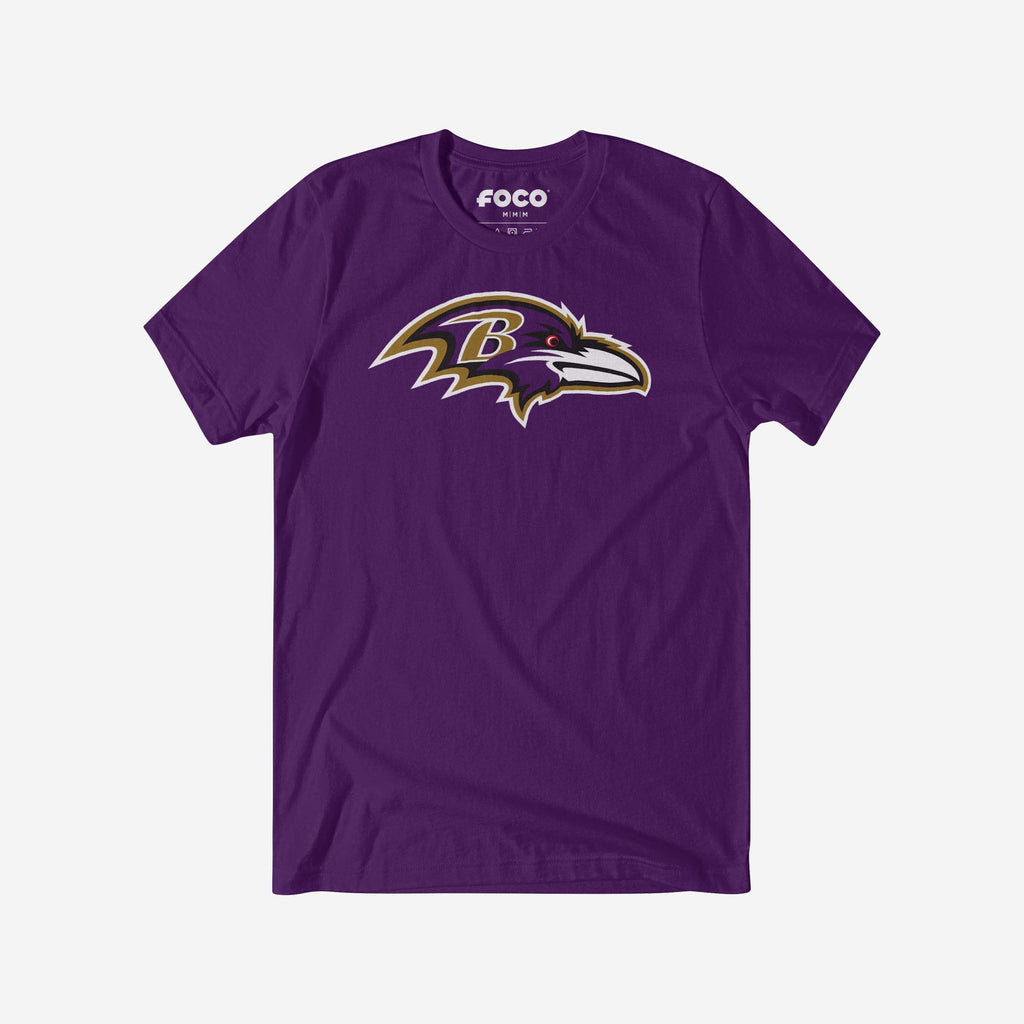 Baltimore Ravens Primary Logo T-Shirt FOCO Team Purple S - FOCO.com