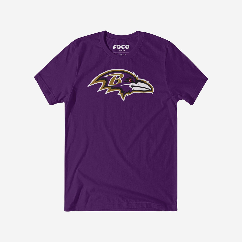 Baltimore Ravens Primary Logo T-Shirt FOCO Team Purple S - FOCO.com