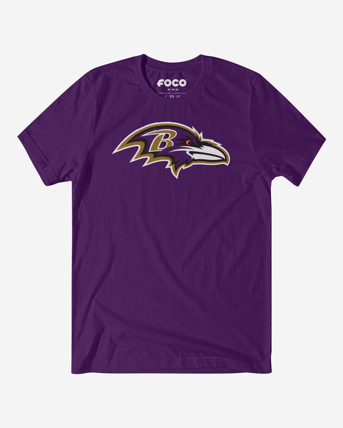 Baltimore Ravens Primary Logo T-Shirt FOCO Team Purple S - FOCO.com