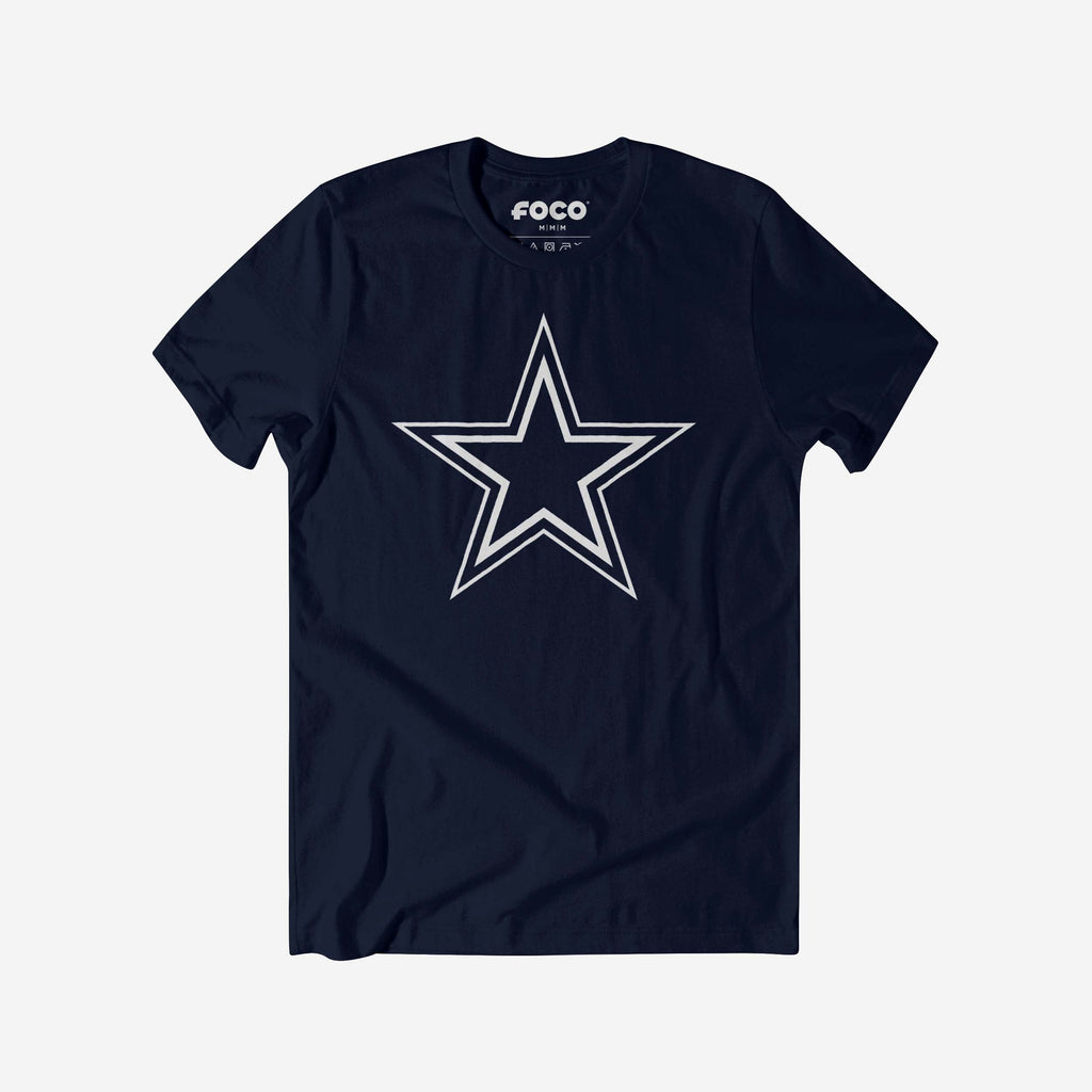 Dallas Cowboys Primary Logo T-Shirt FOCO Navy S - FOCO.com