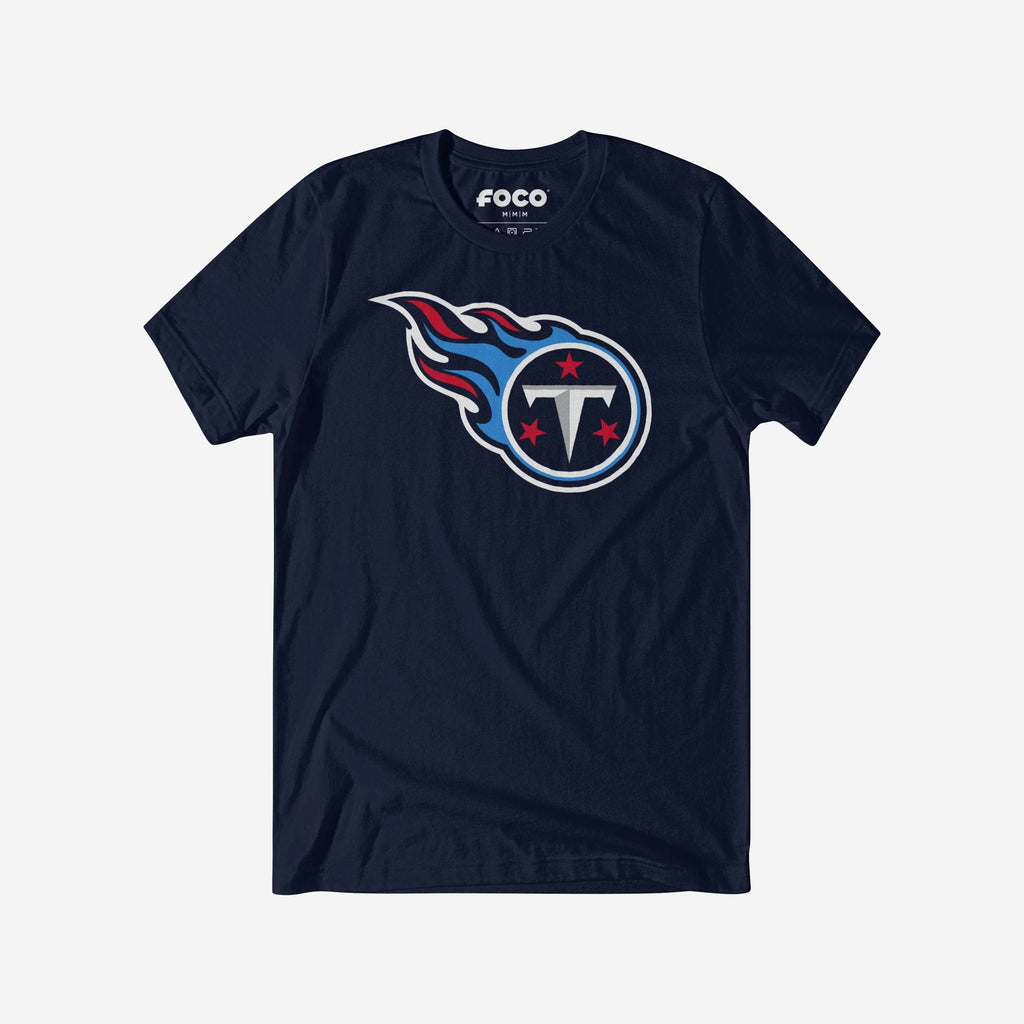 Tennessee Titans Primary Logo T-Shirt FOCO Navy S - FOCO.com