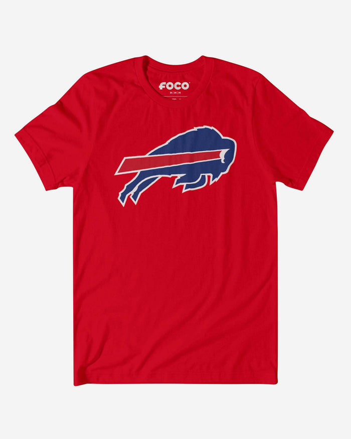 Buffalo Bills Primary Logo T-Shirt FOCO Red S - FOCO.com