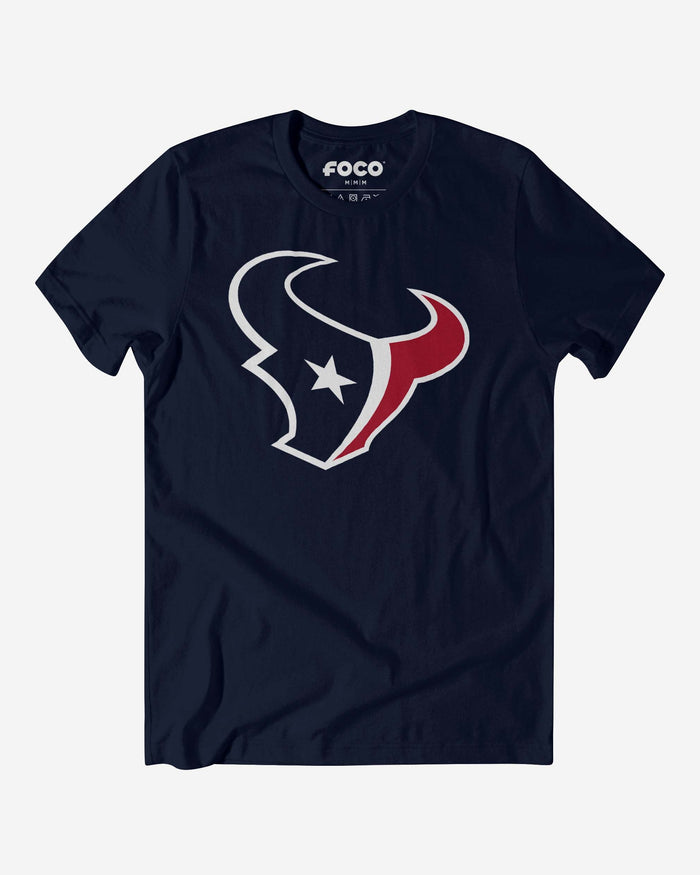 Houston Texans Primary Logo T-Shirt FOCO Navy S - FOCO.com