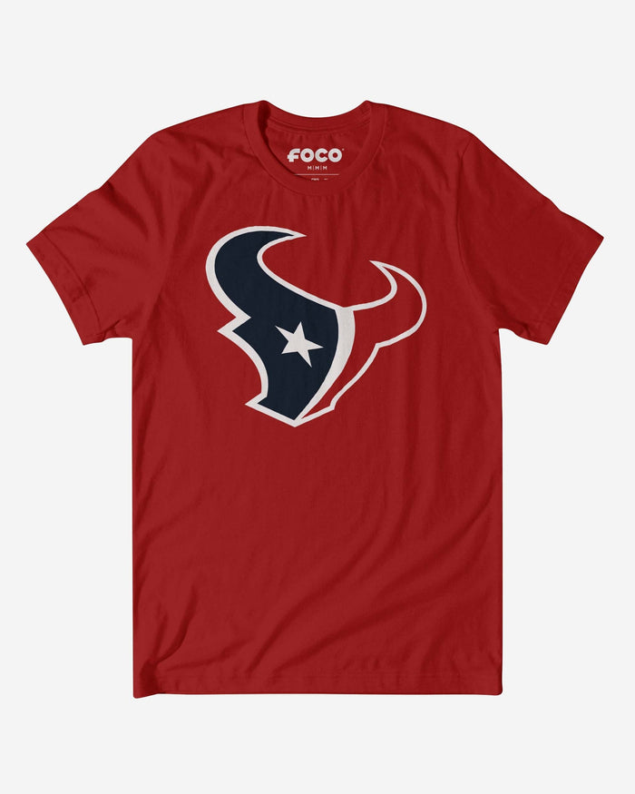 Houston Texans Primary Logo T-Shirt FOCO Canvas Red S - FOCO.com