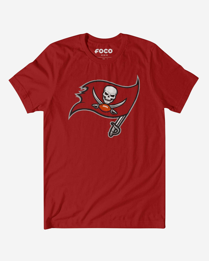 Tampa Bay Buccaneers Primary Logo T-Shirt FOCO Canvas Red S - FOCO.com