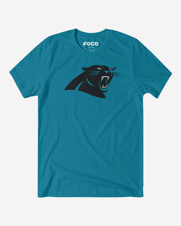 Carolina Panthers Primary Logo T-Shirt FOCO Aqua S - FOCO.com