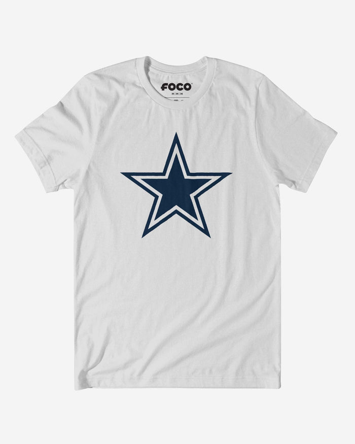 Dallas Cowboys Primary Logo T-Shirt FOCO White S - FOCO.com