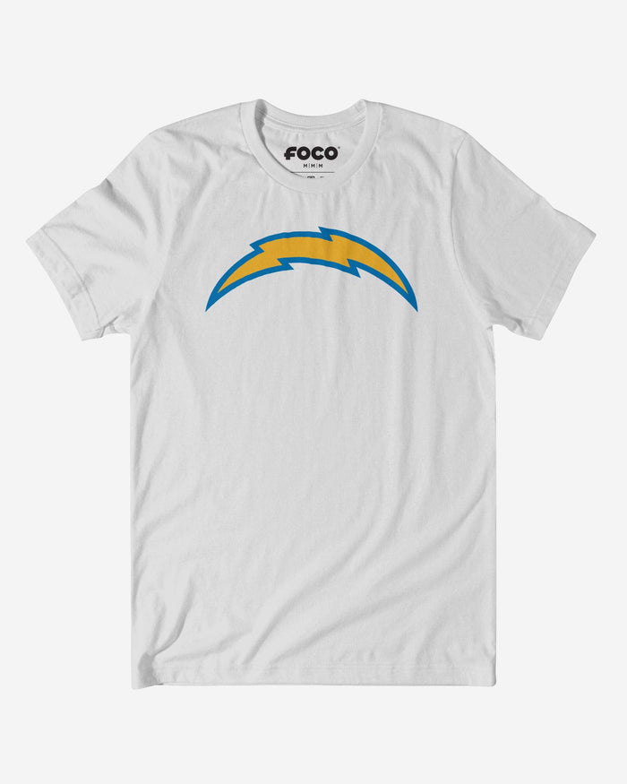 Los Angeles Chargers Primary Logo T-Shirt FOCO White S - FOCO.com