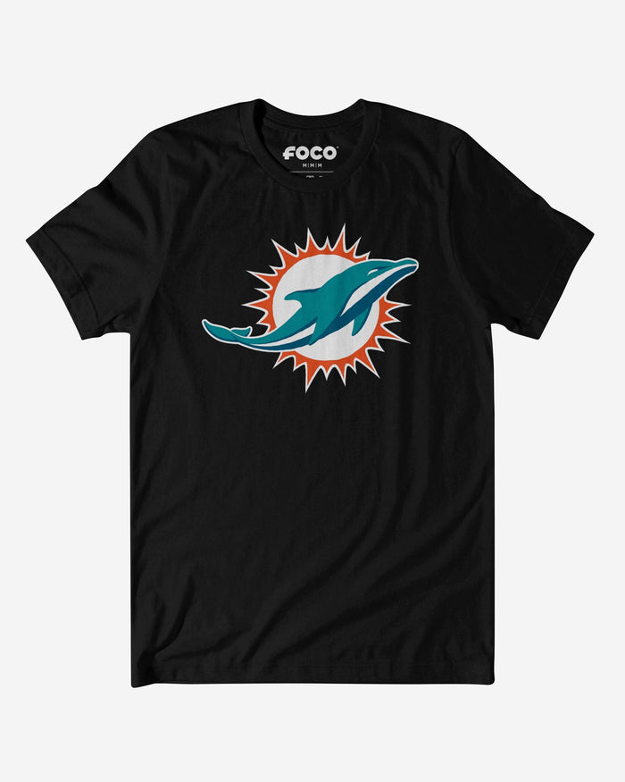 Miami Dolphins Primary Logo T-Shirt FOCO Black S - FOCO.com