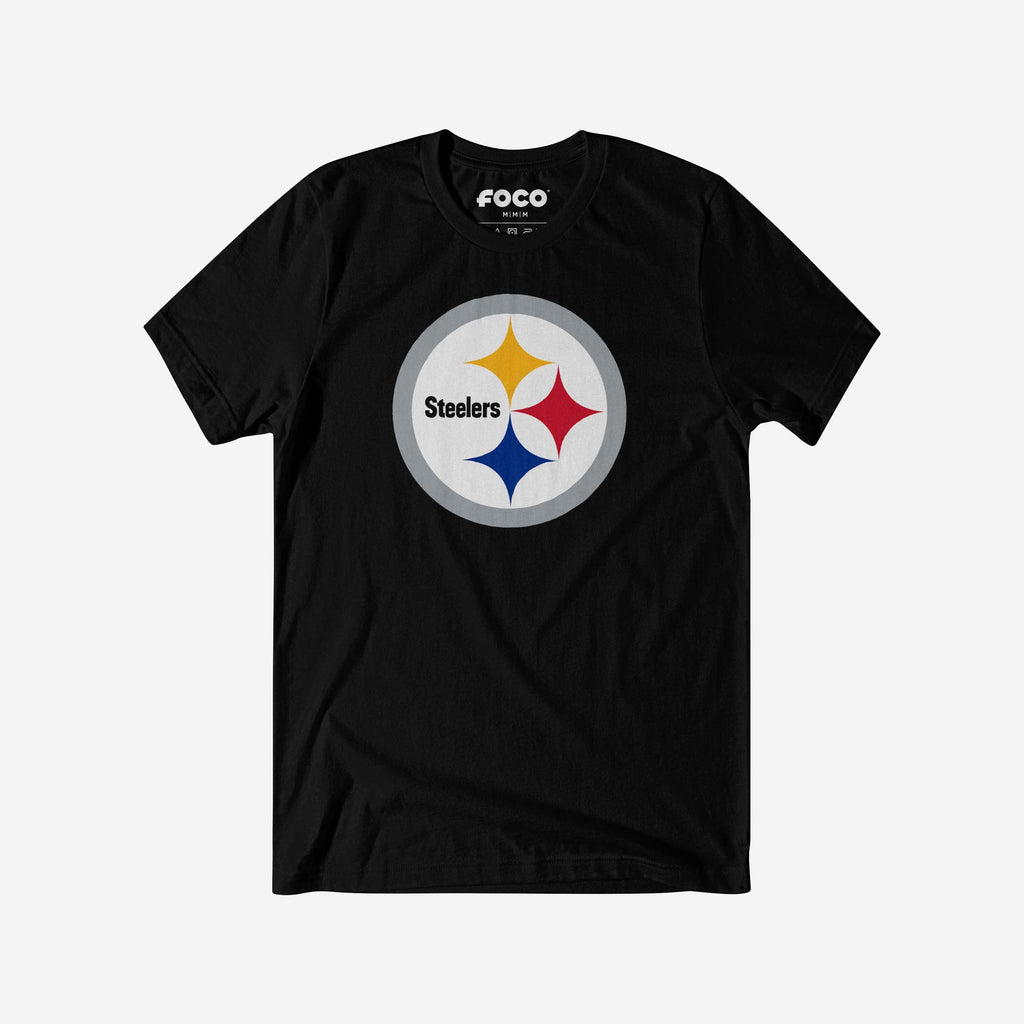 Pittsburgh Steelers Primary Logo T-Shirt FOCO Black S - FOCO.com