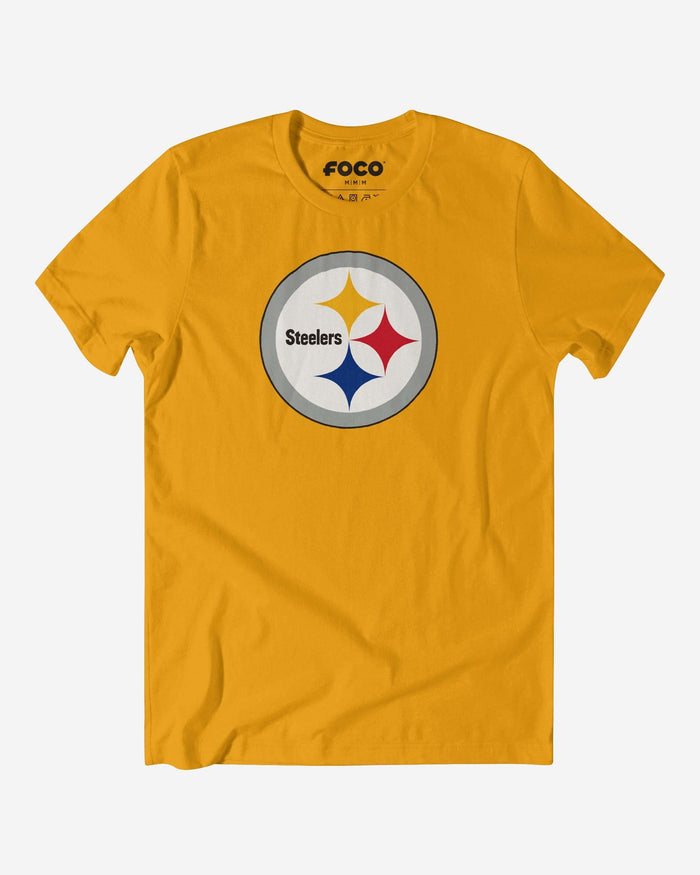 Pittsburgh Steelers Primary Logo T-Shirt FOCO Gold S - FOCO.com