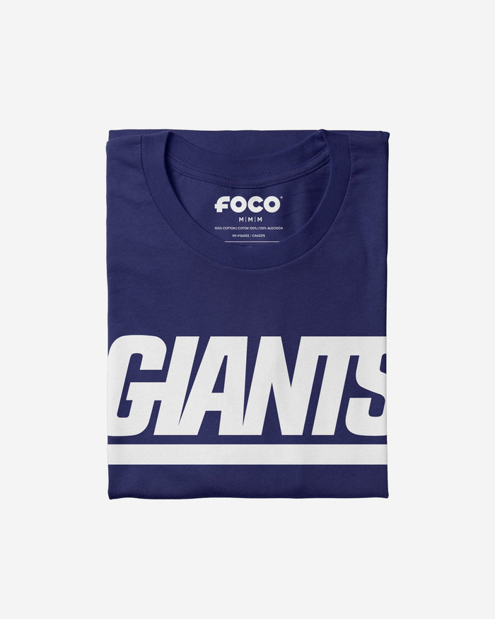 New York Giants Secondary Logo T-Shirt FOCO - FOCO.com