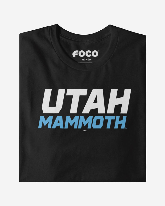 Utah Mammoth Wordmark Logo T-Shirt FOCO Athletic Heather S - FOCO.com