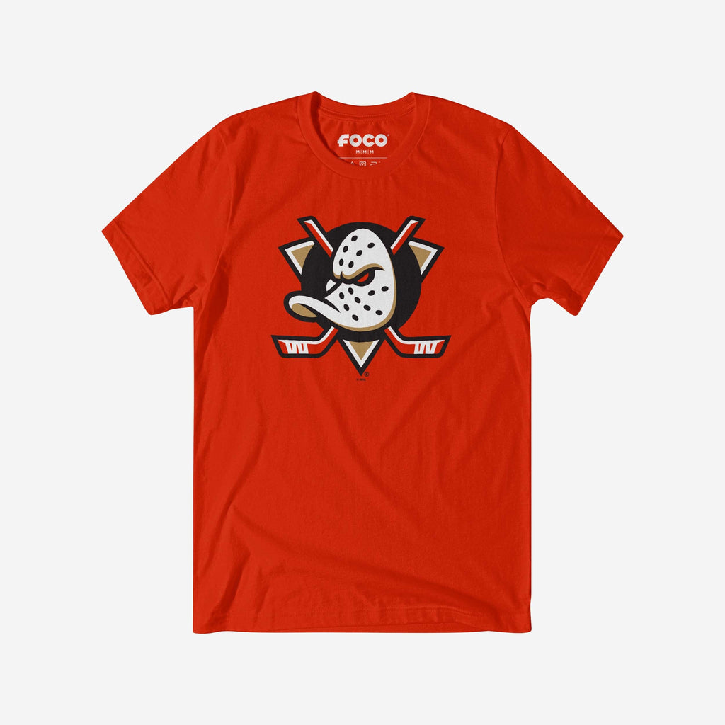 Anaheim Ducks Primary Logo T-Shirt FOCO Poppy S - FOCO.com