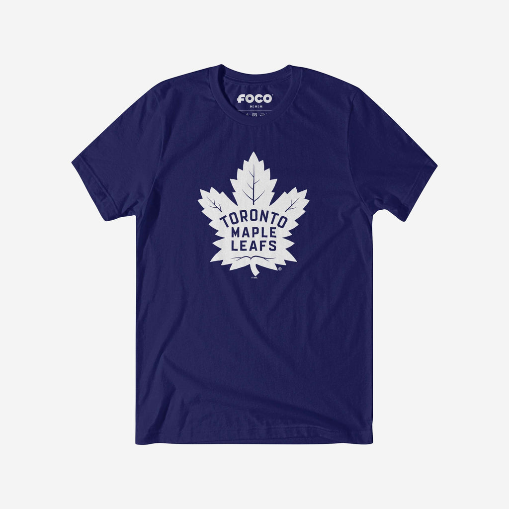 Toronto Maple Leafs Primary Logo T-Shirt FOCO Team Navy S - FOCO.com