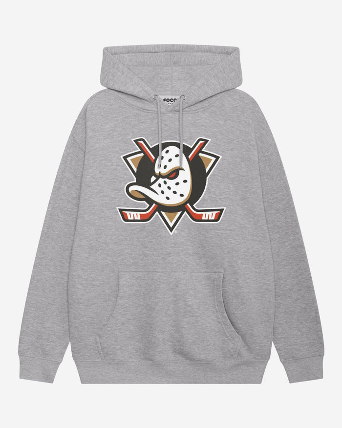 Anaheim Ducks Primary Logo Hoodie FOCO Athletic Heather S - FOCO.com