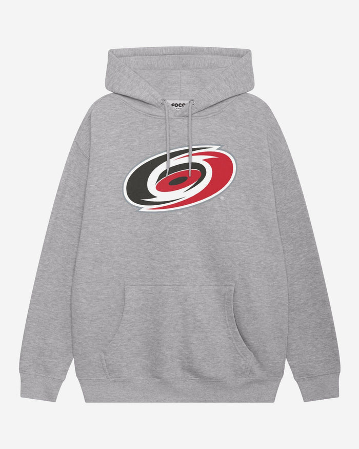 Carolina Hurricanes Primary Logo Hoodie FOCO Athletic Heather S - FOCO.com