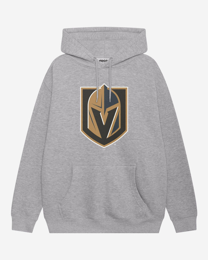 Vegas Golden Knights Primary Logo Hoodie FOCO Athletic Heather S - FOCO.com