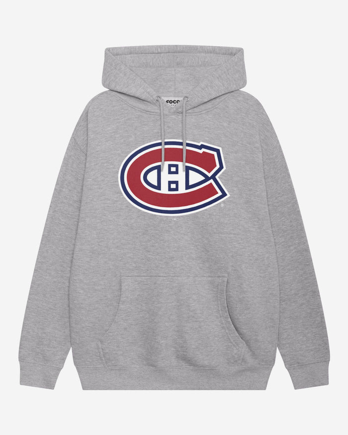 Montreal Canadiens Primary Logo Hoodie FOCO Athletic Heather S - FOCO.com