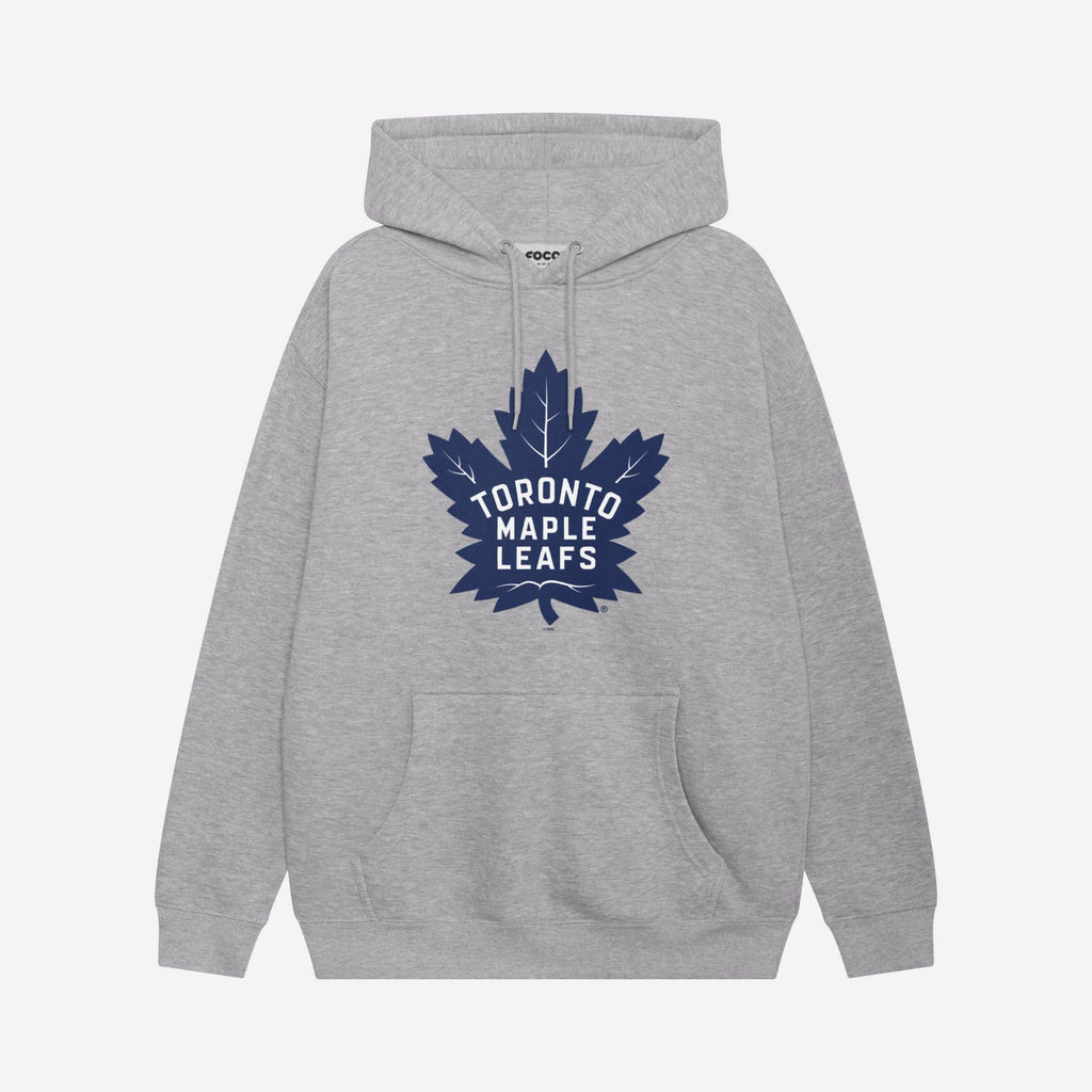 Toronto Maple Leafs Primary Logo Hoodie FOCO Athletic Heather S - FOCO.com
