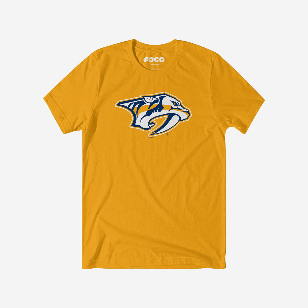 Nashville Predators Primary Logo T-Shirt FOCO Gold S - FOCO.com
