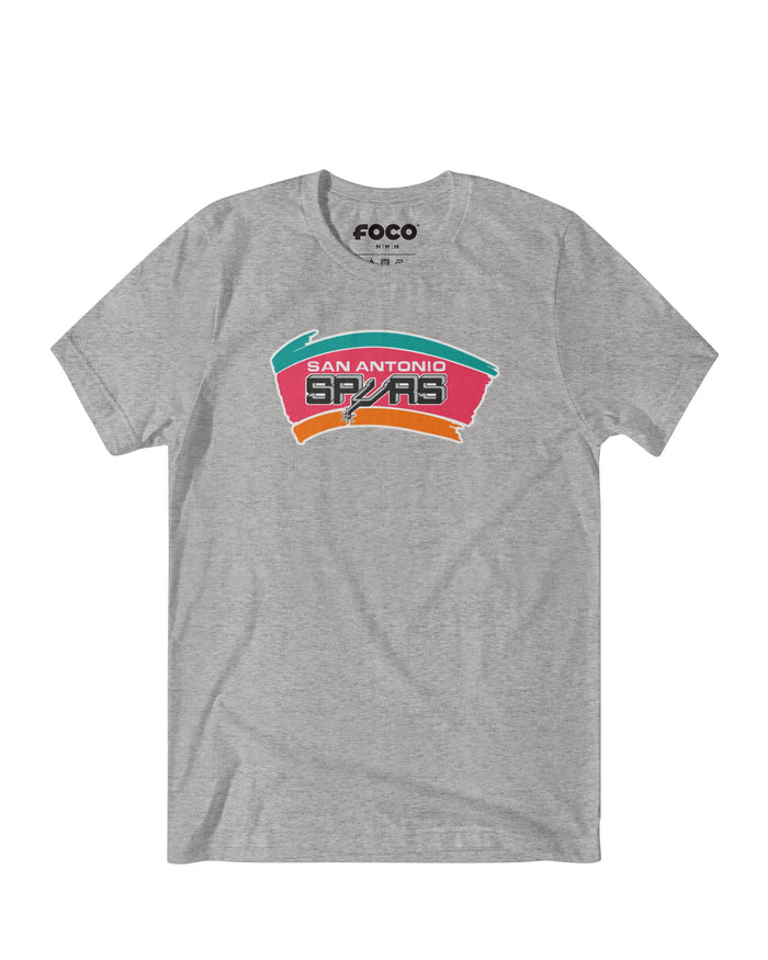 San Antonio Spurs Retro Logo T-Shirt FOCO Teal S - FOCO.com