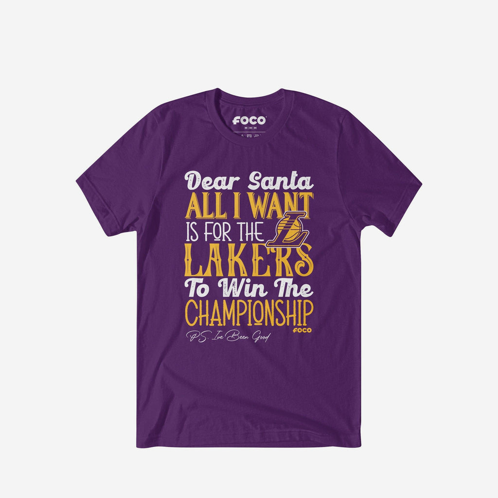 Los Angeles Lakers All I Want T-Shirt FOCO S - FOCO.com
