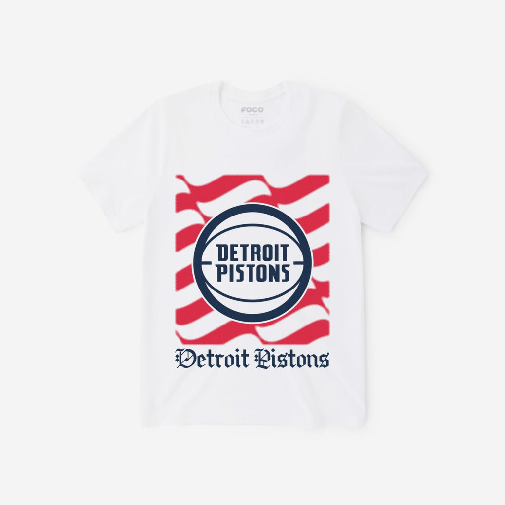 Detroit Pistons American Heritage Wordmark T-Shirt FOCO S - FOCO.com