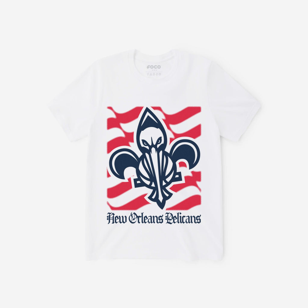 New Orleans Pelicans American Heritage Wordmark T-Shirt FOCO S - FOCO.com