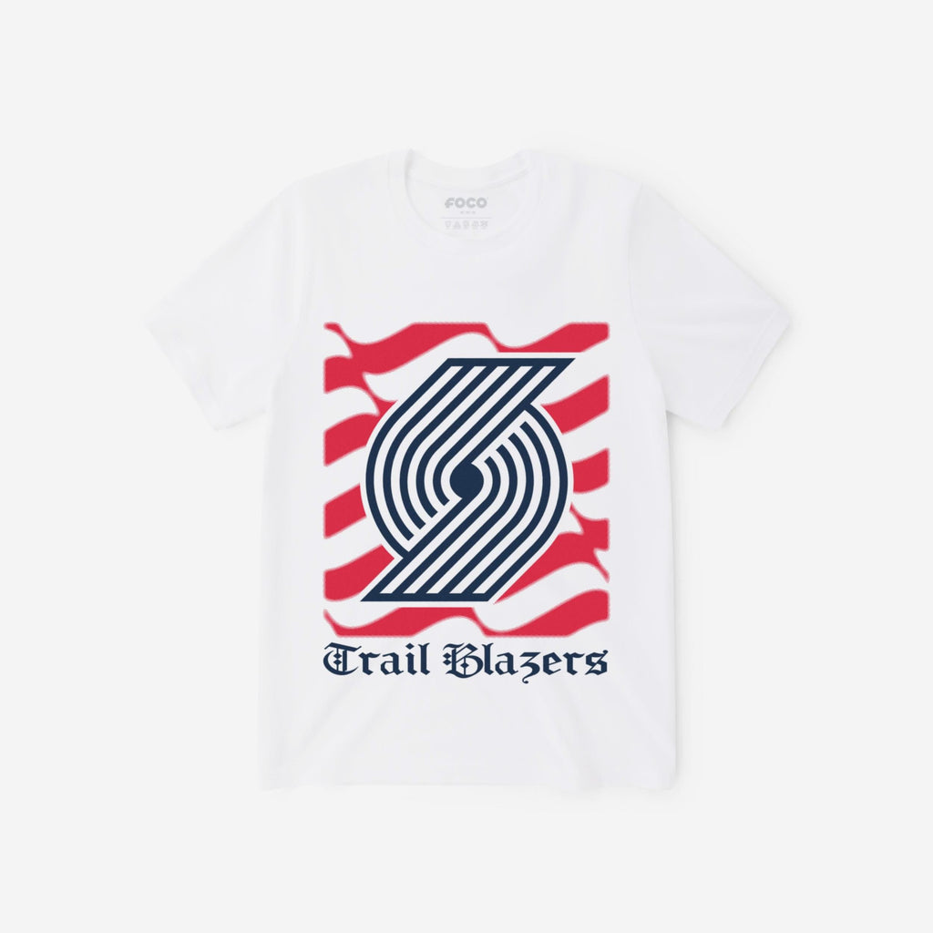 Portland Trail Blazers American Heritage Wordmark T-Shirt FOCO S - FOCO.com