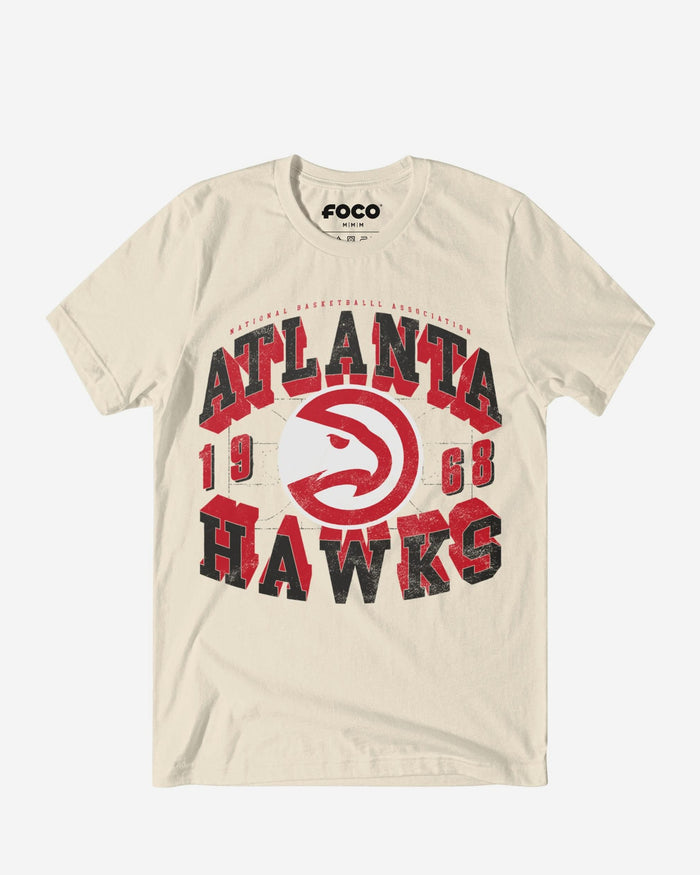 Atlanta Hawks Court Arched Wordmark T-Shirt FOCO S - FOCO.com