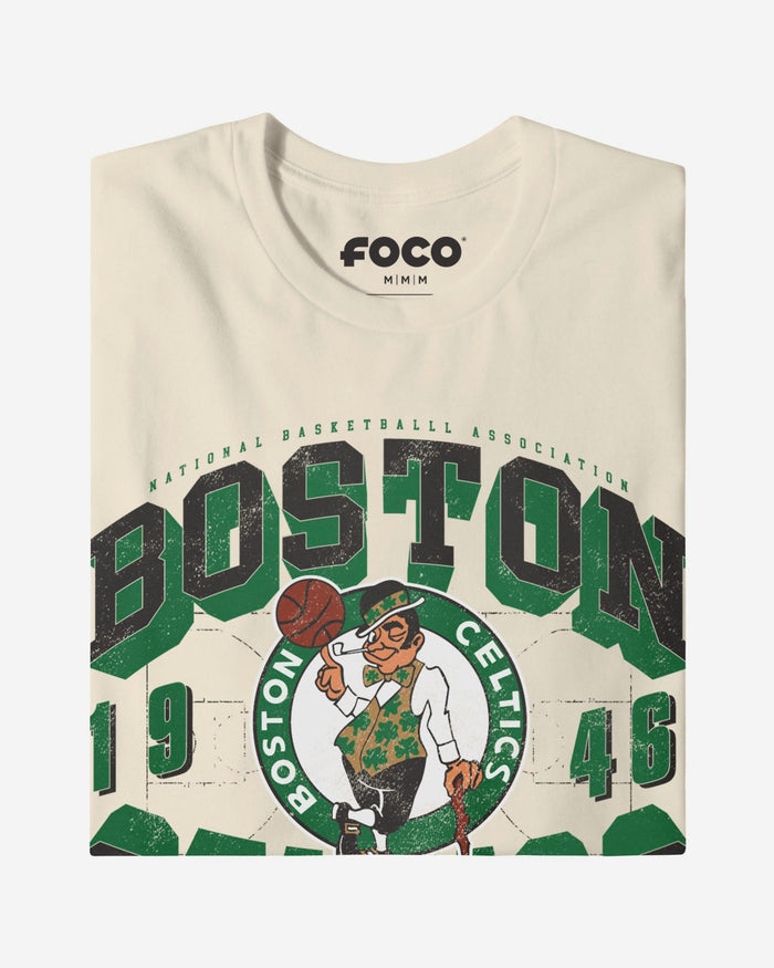 Boston Celtics Court Arched Wordmark T-Shirt FOCO S - FOCO.com