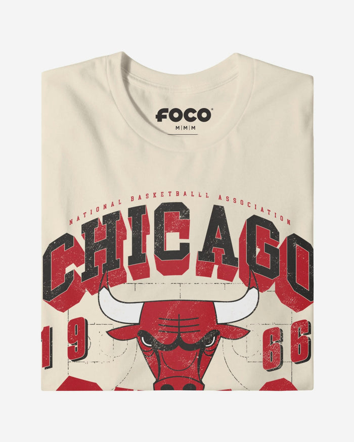 Chicago Bulls Court Arched Wordmark T-Shirt FOCO S - FOCO.com