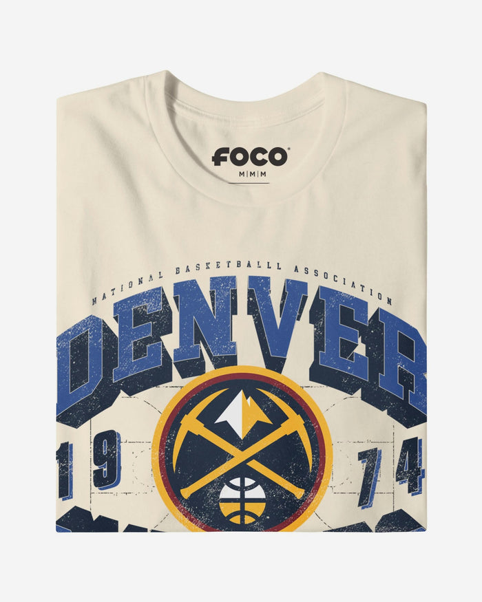 Denver Nuggets Court Arched Wordmark T-Shirt FOCO S - FOCO.com