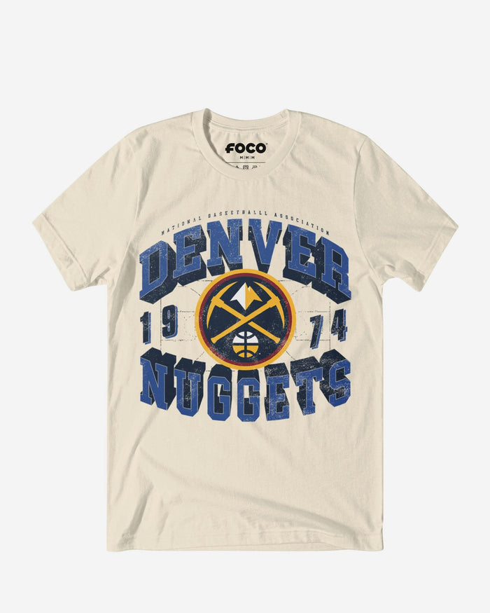 Denver Nuggets Court Arched Wordmark T-Shirt FOCO S - FOCO.com